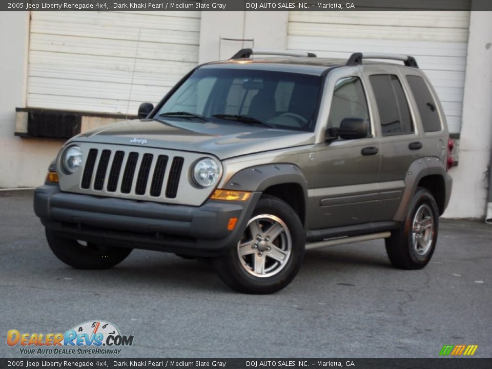 2005 Jeep Liberty Renegade 4x4 Dark Khaki Pearl / Medium Slate Gray Photo #1
