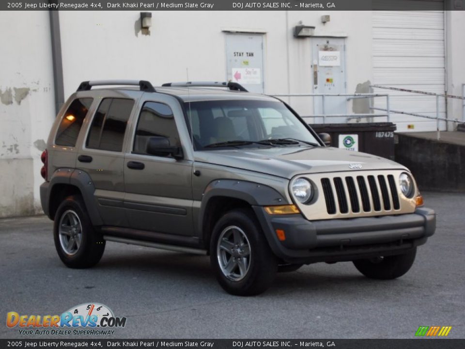 2005 Jeep Liberty Renegade 4x4 Dark Khaki Pearl / Medium Slate Gray Photo #2