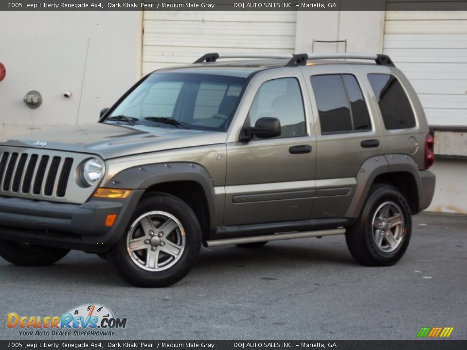 2005 Jeep Liberty Renegade 4x4 Dark Khaki Pearl / Medium Slate Gray Photo #3