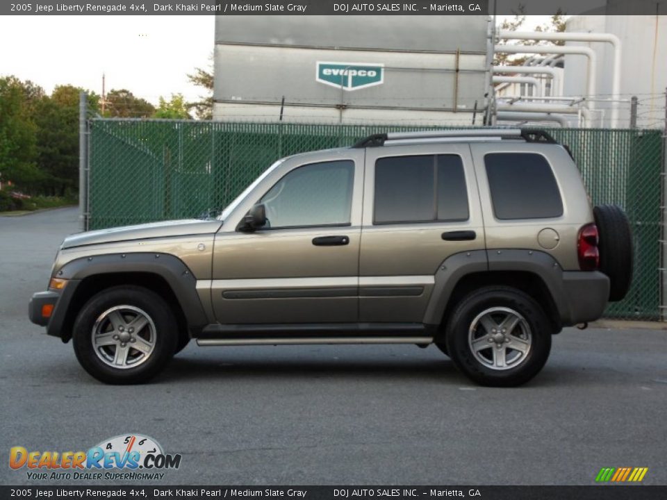 Dark Khaki Pearl 2005 Jeep Liberty Renegade 4x4 Photo #4