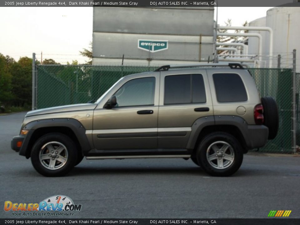 2005 Jeep Liberty Renegade 4x4 Dark Khaki Pearl / Medium Slate Gray Photo #7
