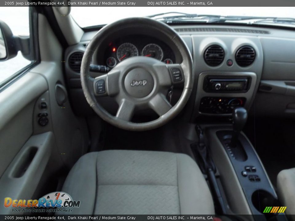 2005 Jeep Liberty Renegade 4x4 Dark Khaki Pearl / Medium Slate Gray Photo #8