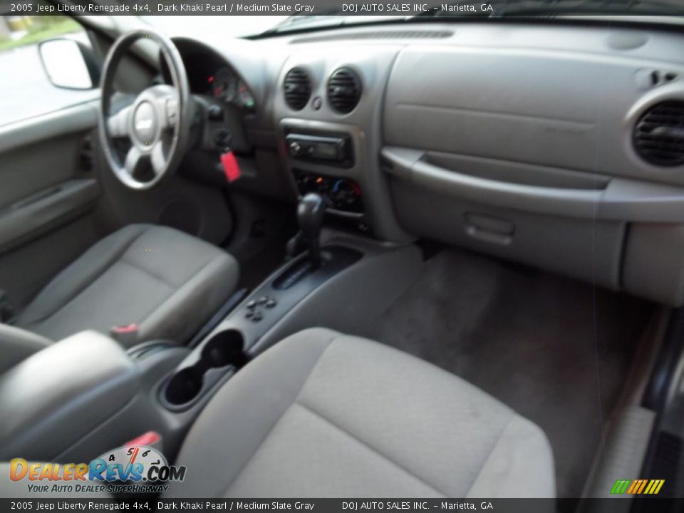 2005 Jeep Liberty Renegade 4x4 Dark Khaki Pearl / Medium Slate Gray Photo #16