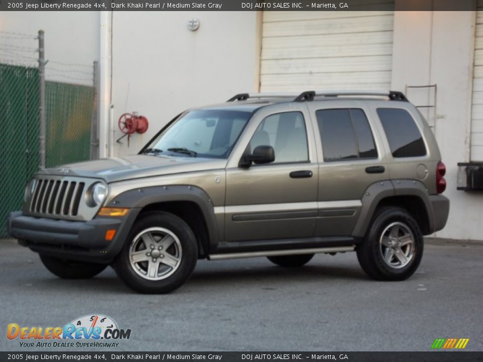 2005 Jeep Liberty Renegade 4x4 Dark Khaki Pearl / Medium Slate Gray Photo #19
