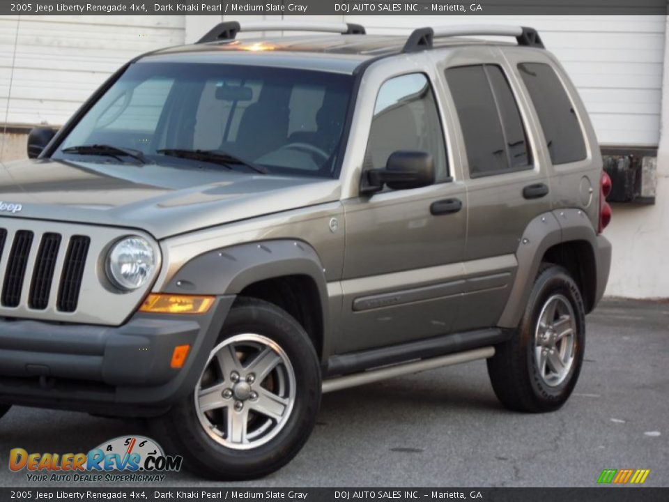 2005 Jeep Liberty Renegade 4x4 Dark Khaki Pearl / Medium Slate Gray Photo #20