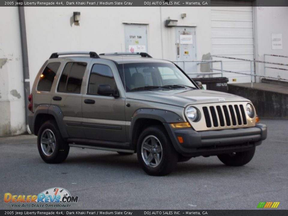 2005 Jeep Liberty Renegade 4x4 Dark Khaki Pearl / Medium Slate Gray Photo #23