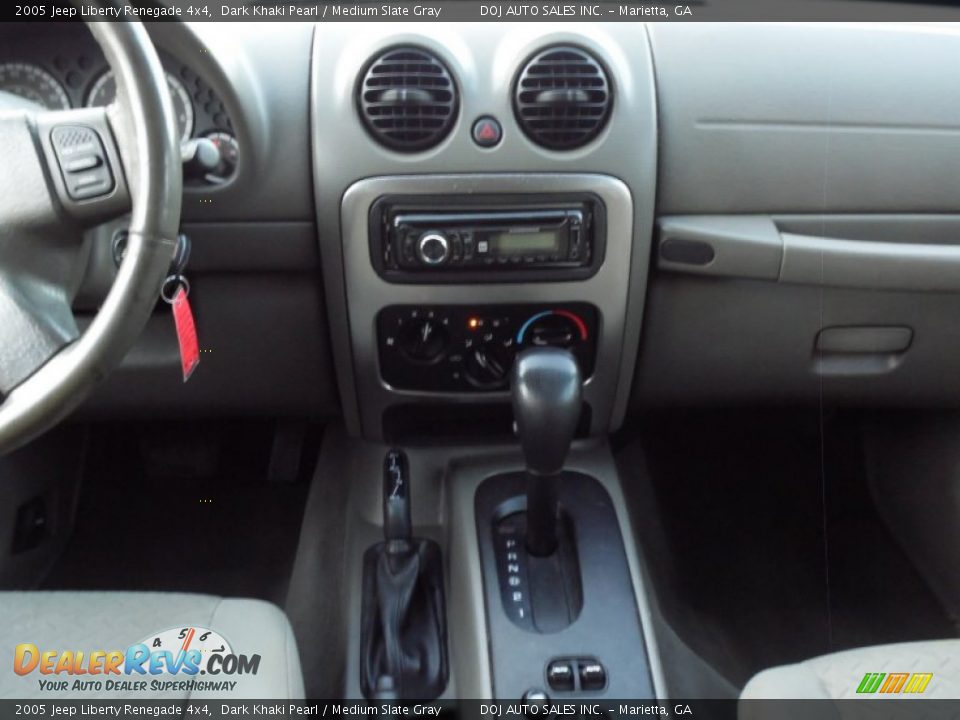 2005 Jeep Liberty Renegade 4x4 Dark Khaki Pearl / Medium Slate Gray Photo #26