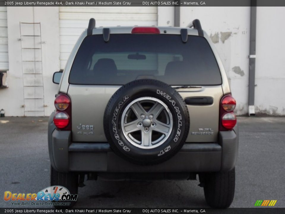 2005 Jeep Liberty Renegade 4x4 Dark Khaki Pearl / Medium Slate Gray Photo #27