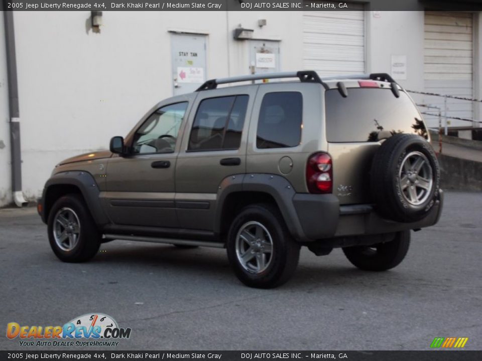 2005 Jeep Liberty Renegade 4x4 Dark Khaki Pearl / Medium Slate Gray Photo #28