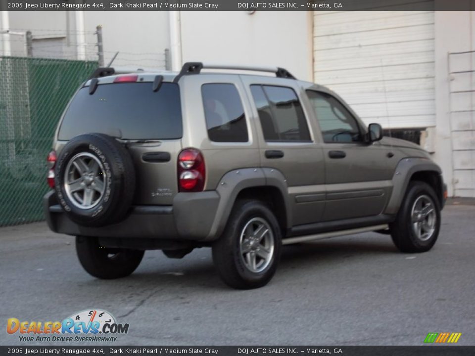 2005 Jeep Liberty Renegade 4x4 Dark Khaki Pearl / Medium Slate Gray Photo #29