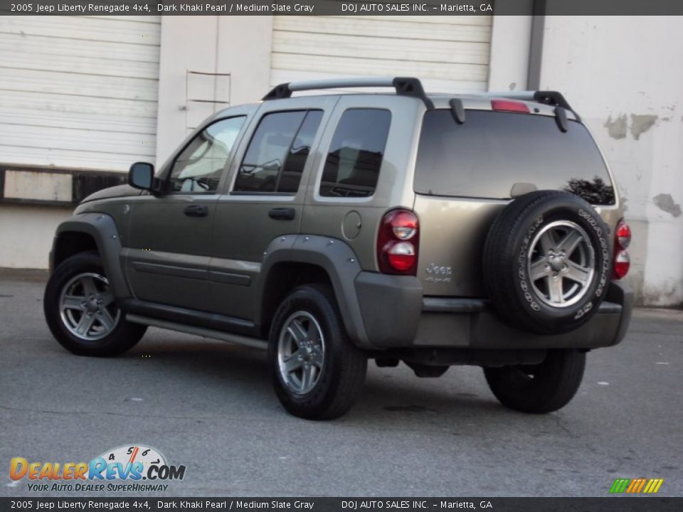 2005 Jeep Liberty Renegade 4x4 Dark Khaki Pearl / Medium Slate Gray Photo #30
