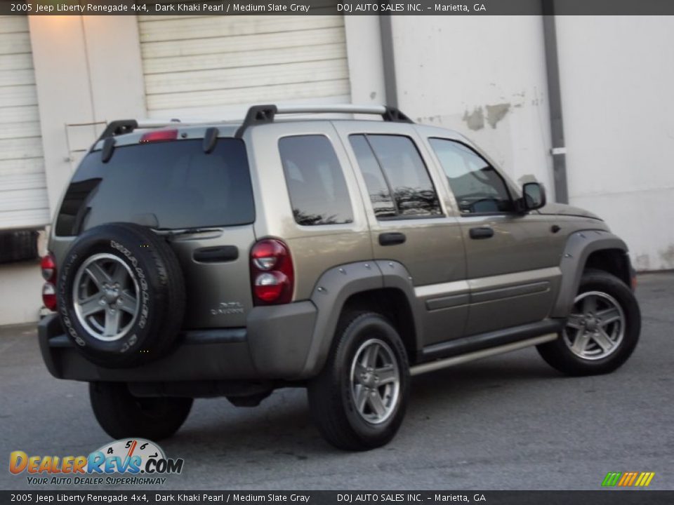 2005 Jeep Liberty Renegade 4x4 Dark Khaki Pearl / Medium Slate Gray Photo #31