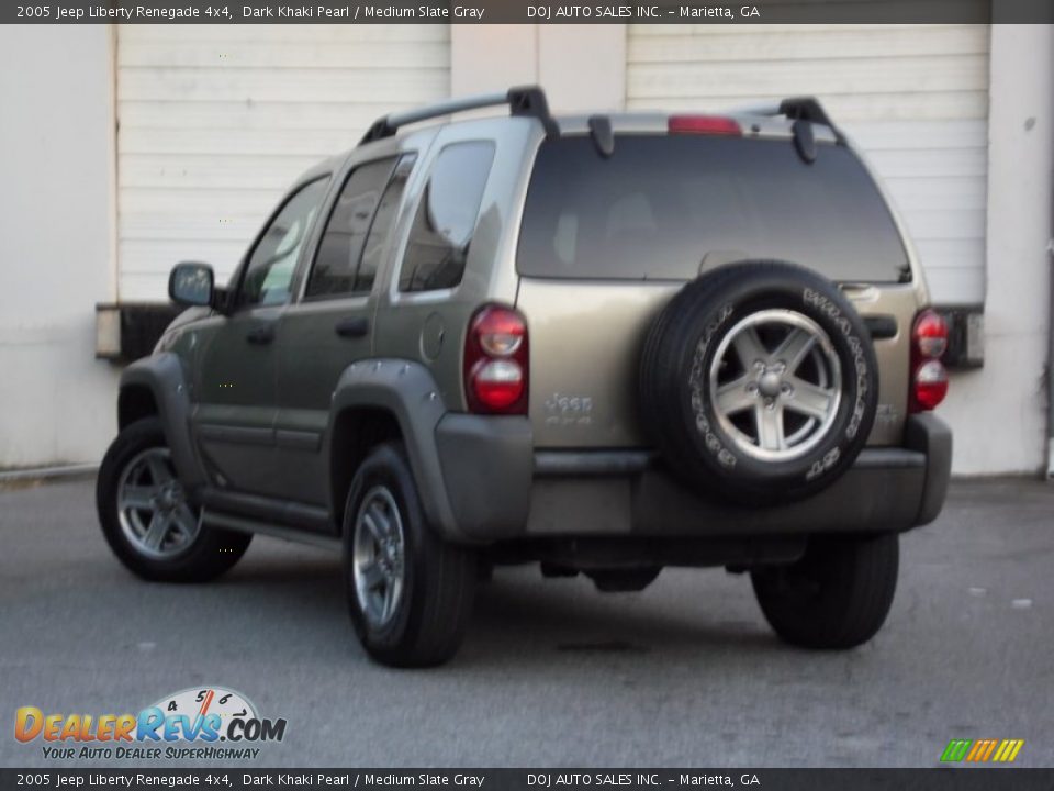 2005 Jeep Liberty Renegade 4x4 Dark Khaki Pearl / Medium Slate Gray Photo #35