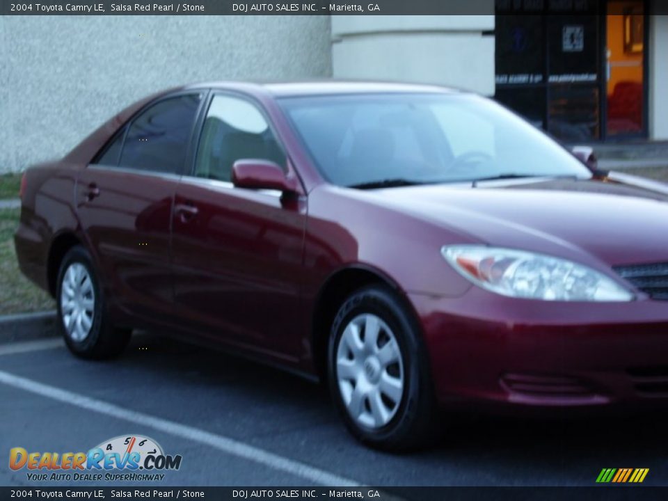 2004 Toyota Camry LE Salsa Red Pearl / Stone Photo #20