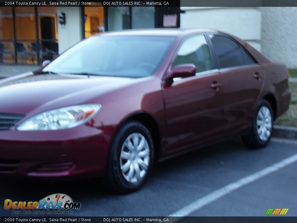 2004 Toyota Camry LE Salsa Red Pearl / Stone Photo #21