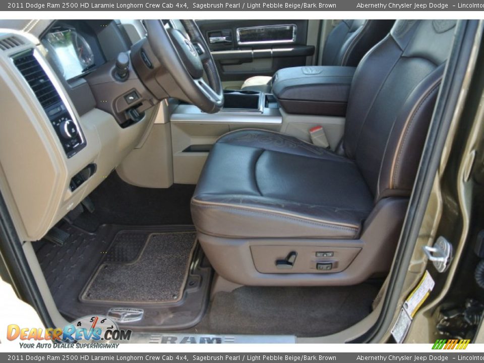 2011 Dodge Ram 2500 HD Laramie Longhorn Crew Cab 4x4 Sagebrush Pearl / Light Pebble Beige/Bark Brown Photo #9