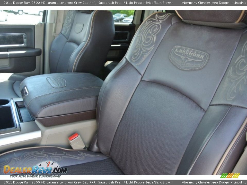 2011 Dodge Ram 2500 HD Laramie Longhorn Crew Cab 4x4 Sagebrush Pearl / Light Pebble Beige/Bark Brown Photo #11