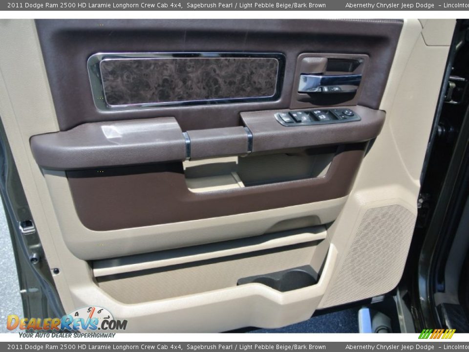 2011 Dodge Ram 2500 HD Laramie Longhorn Crew Cab 4x4 Sagebrush Pearl / Light Pebble Beige/Bark Brown Photo #12