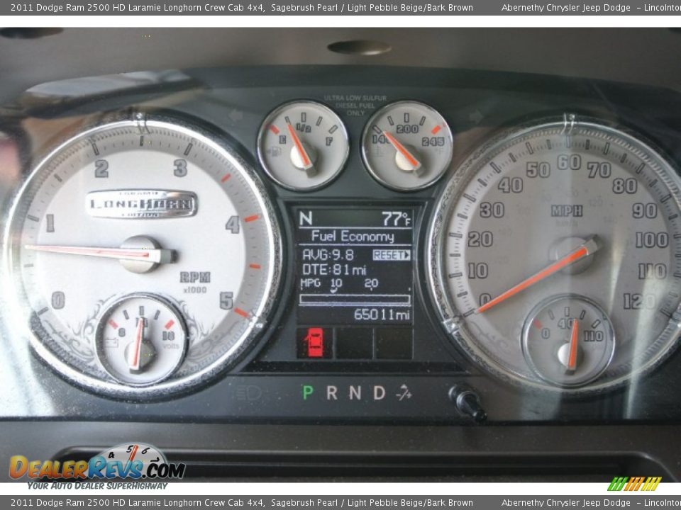 2011 Dodge Ram 2500 HD Laramie Longhorn Crew Cab 4x4 Sagebrush Pearl / Light Pebble Beige/Bark Brown Photo #18