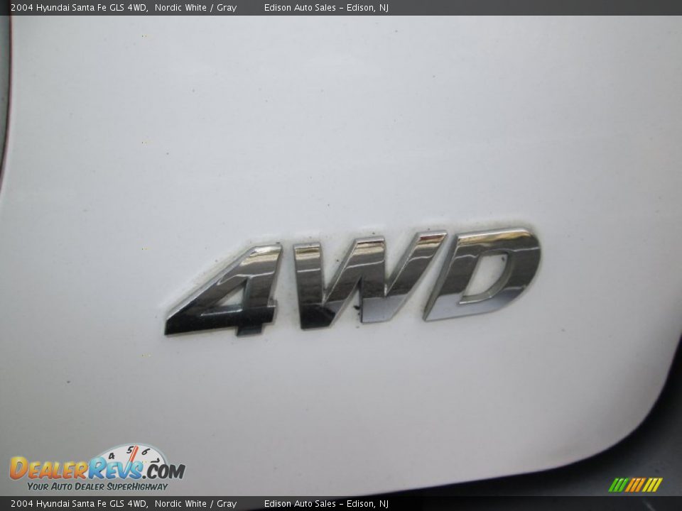 2004 Hyundai Santa Fe GLS 4WD Nordic White / Gray Photo #28