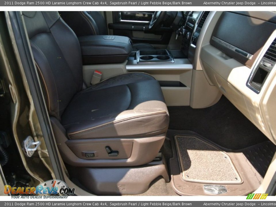 2011 Dodge Ram 2500 HD Laramie Longhorn Crew Cab 4x4 Sagebrush Pearl / Light Pebble Beige/Bark Brown Photo #22