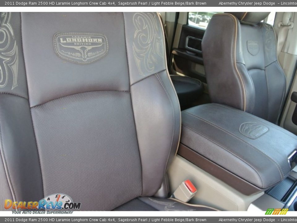2011 Dodge Ram 2500 HD Laramie Longhorn Crew Cab 4x4 Sagebrush Pearl / Light Pebble Beige/Bark Brown Photo #23