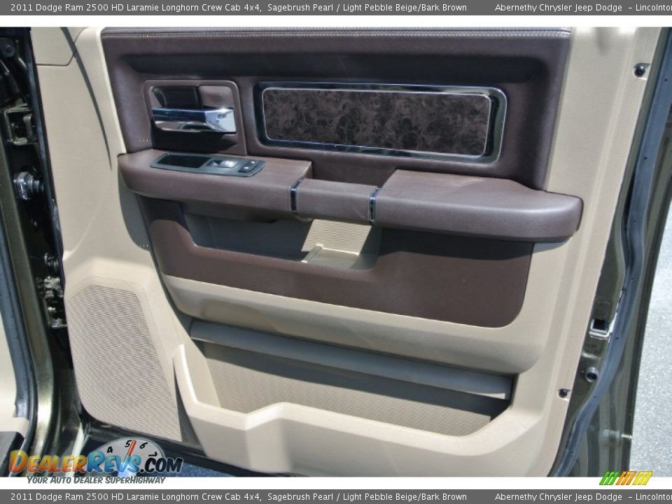 2011 Dodge Ram 2500 HD Laramie Longhorn Crew Cab 4x4 Sagebrush Pearl / Light Pebble Beige/Bark Brown Photo #24