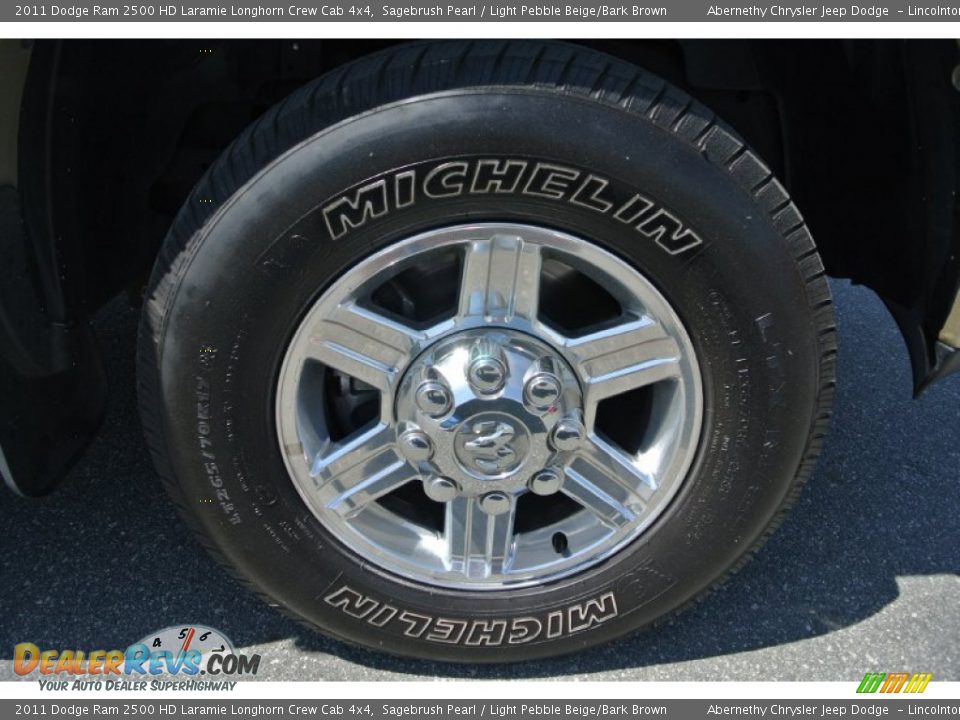 2011 Dodge Ram 2500 HD Laramie Longhorn Crew Cab 4x4 Sagebrush Pearl / Light Pebble Beige/Bark Brown Photo #25