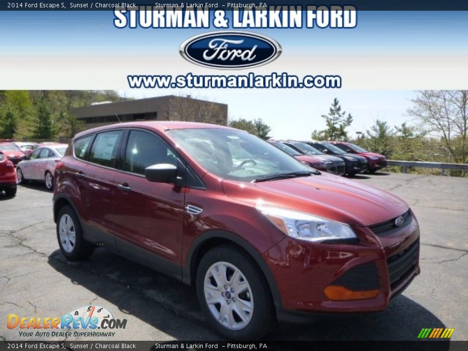 2014 Ford Escape S Sunset / Charcoal Black Photo #1