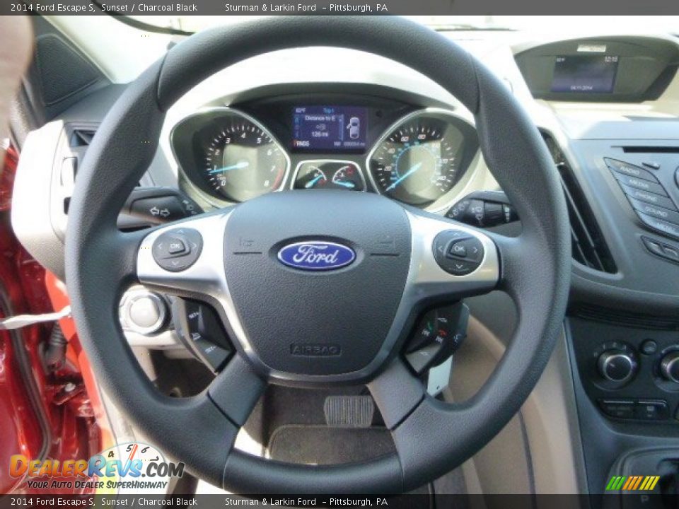 2014 Ford Escape S Sunset / Charcoal Black Photo #12