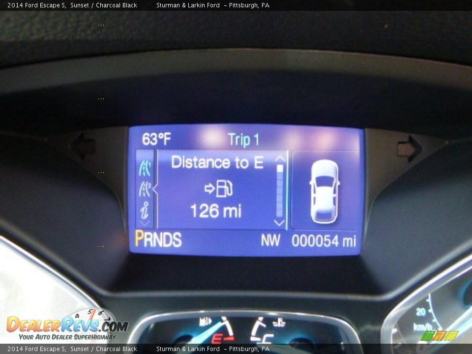 2014 Ford Escape S Sunset / Charcoal Black Photo #14