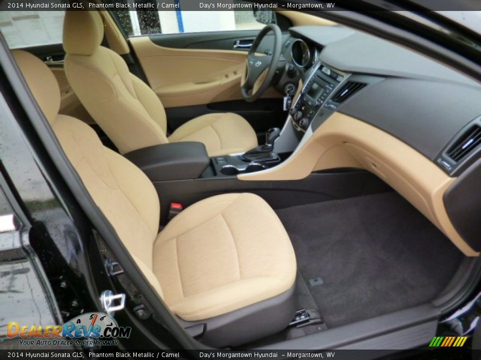 2014 Hyundai Sonata GLS Phantom Black Metallic / Camel Photo #10