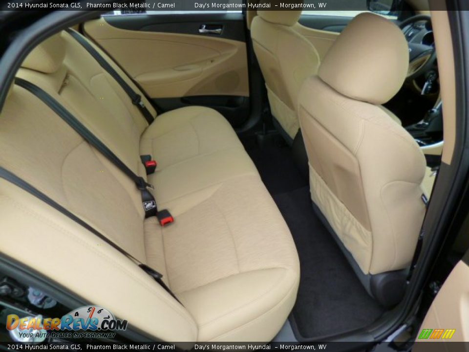 2014 Hyundai Sonata GLS Phantom Black Metallic / Camel Photo #11