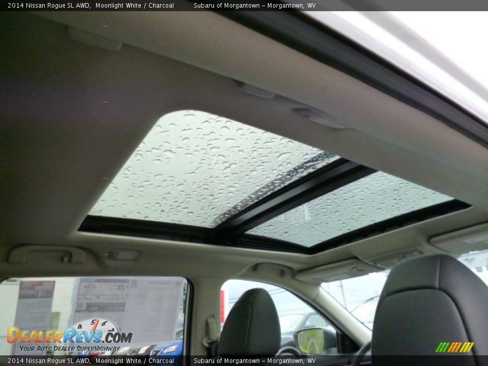 2014 Nissan Rogue SL AWD Moonlight White / Charcoal Photo #11