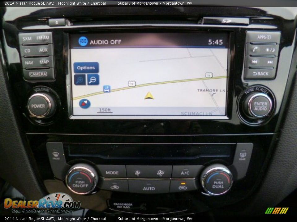 2014 Nissan Rogue SL AWD Moonlight White / Charcoal Photo #18