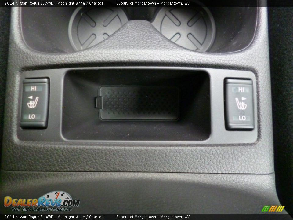 2014 Nissan Rogue SL AWD Moonlight White / Charcoal Photo #19
