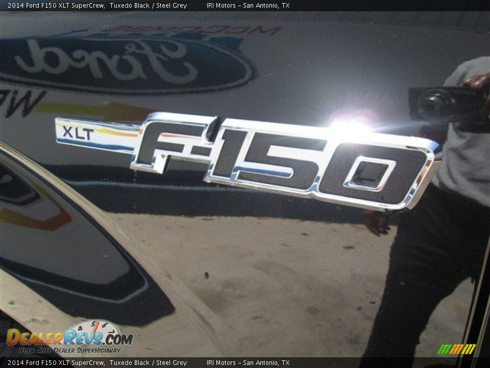 2014 Ford F150 XLT SuperCrew Tuxedo Black / Steel Grey Photo #4