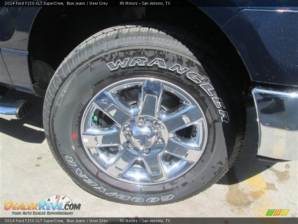 2014 Ford F150 XLT SuperCrew Blue Jeans / Steel Grey Photo #4