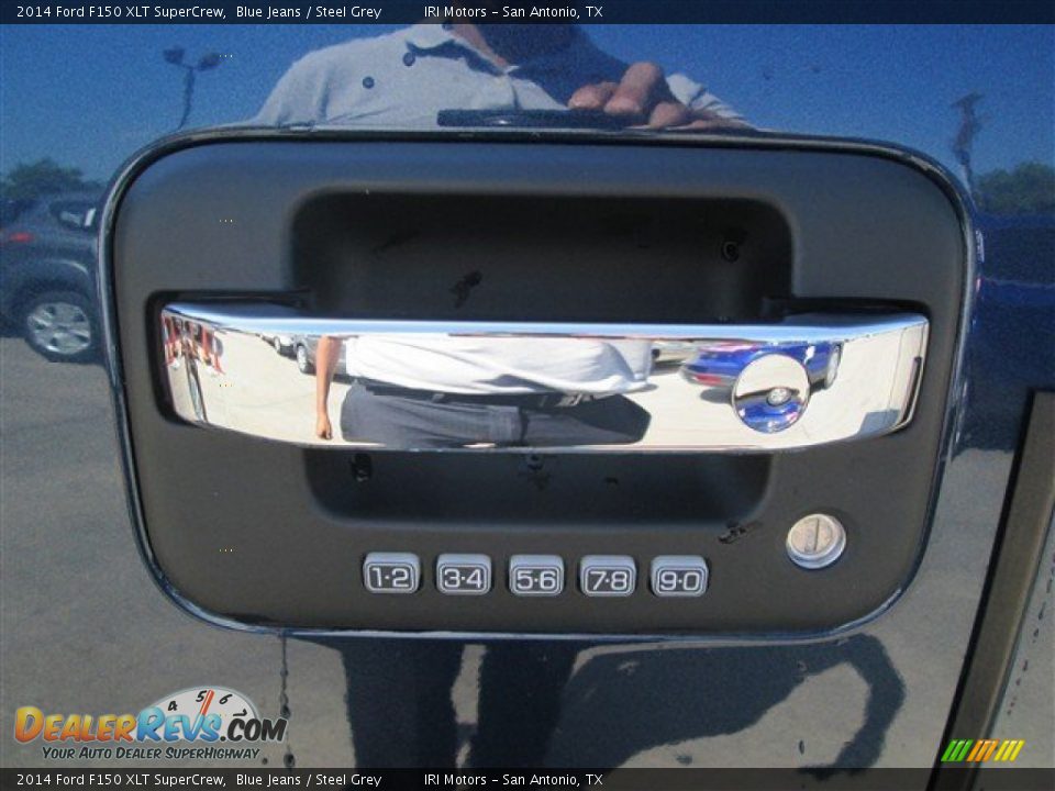 2014 Ford F150 XLT SuperCrew Blue Jeans / Steel Grey Photo #5