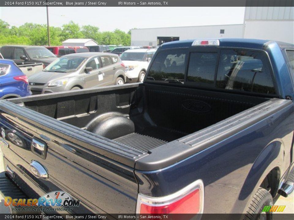 2014 Ford F150 XLT SuperCrew Blue Jeans / Steel Grey Photo #8