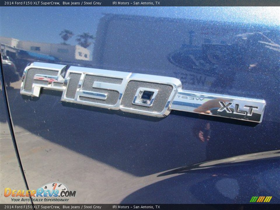 2014 Ford F150 XLT SuperCrew Blue Jeans / Steel Grey Photo #9