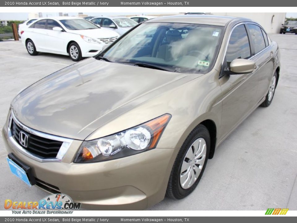 2010 Honda Accord LX Sedan Bold Beige Metallic / Ivory Photo #3