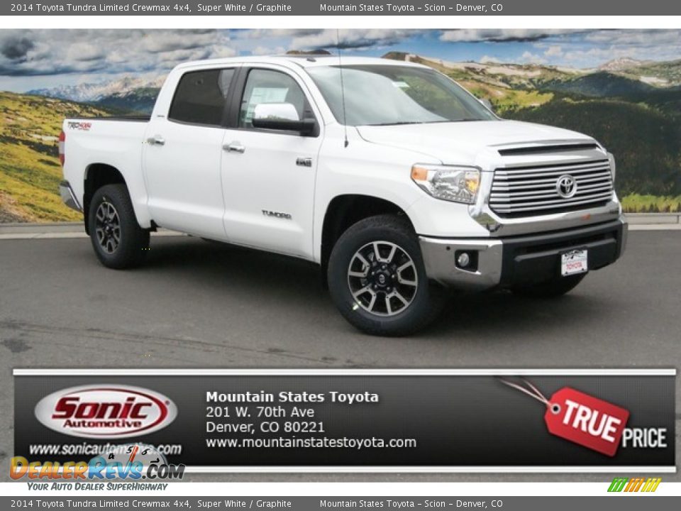 2014 Toyota Tundra Limited Crewmax 4x4 Super White / Graphite Photo #1