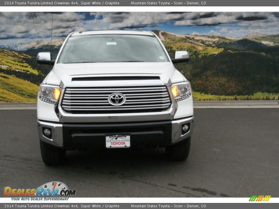 2014 Toyota Tundra Limited Crewmax 4x4 Super White / Graphite Photo #2