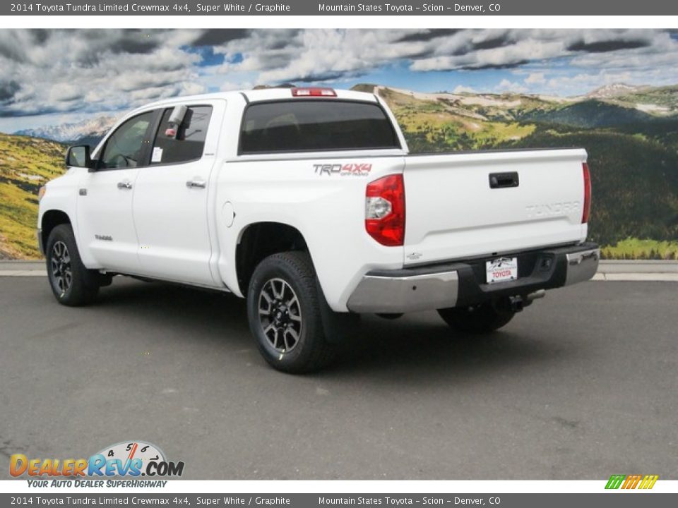 2014 Toyota Tundra Limited Crewmax 4x4 Super White / Graphite Photo #3