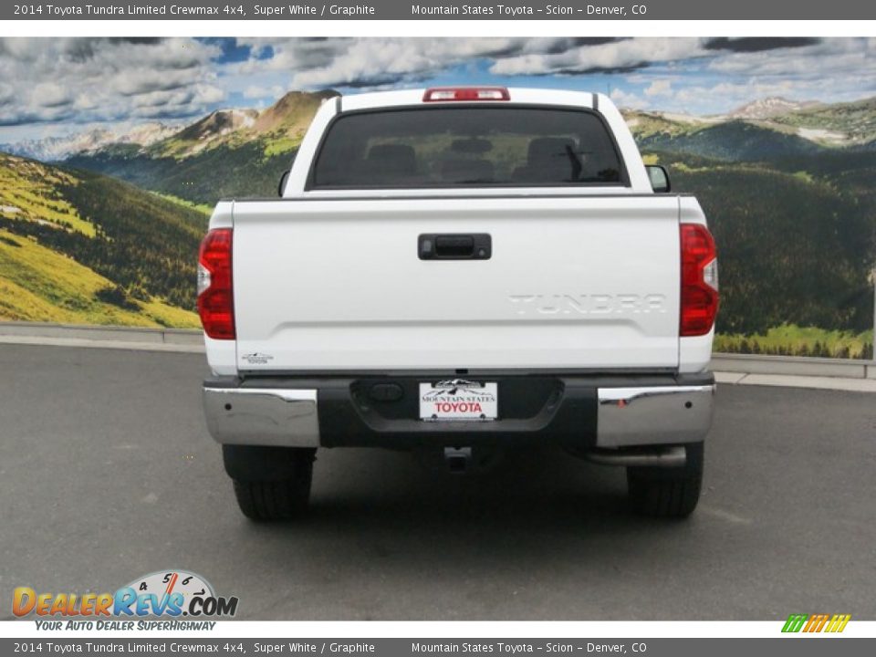 2014 Toyota Tundra Limited Crewmax 4x4 Super White / Graphite Photo #4