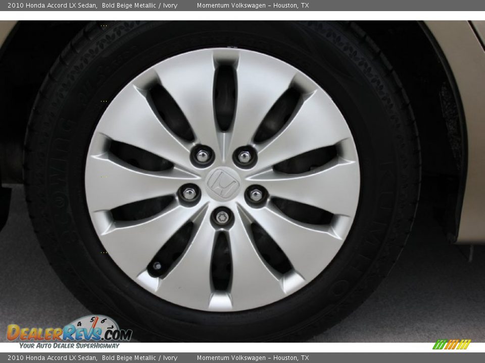 2010 Honda Accord LX Sedan Bold Beige Metallic / Ivory Photo #10