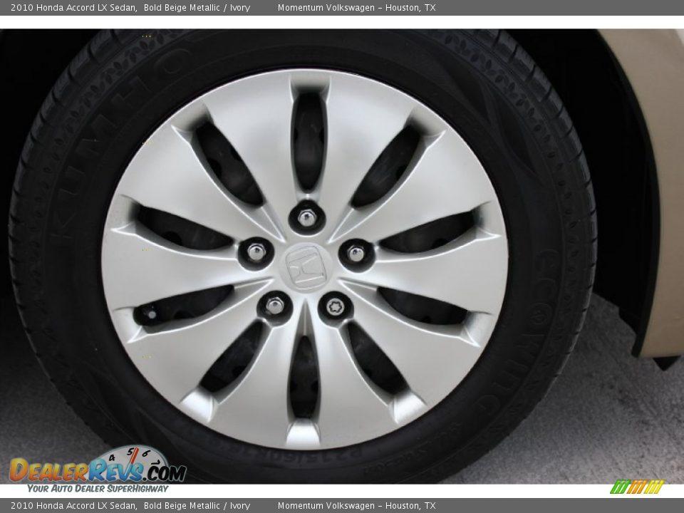 2010 Honda Accord LX Sedan Bold Beige Metallic / Ivory Photo #11