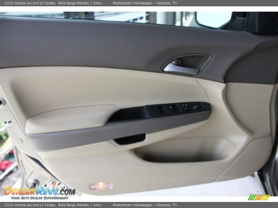 2010 Honda Accord LX Sedan Bold Beige Metallic / Ivory Photo #13