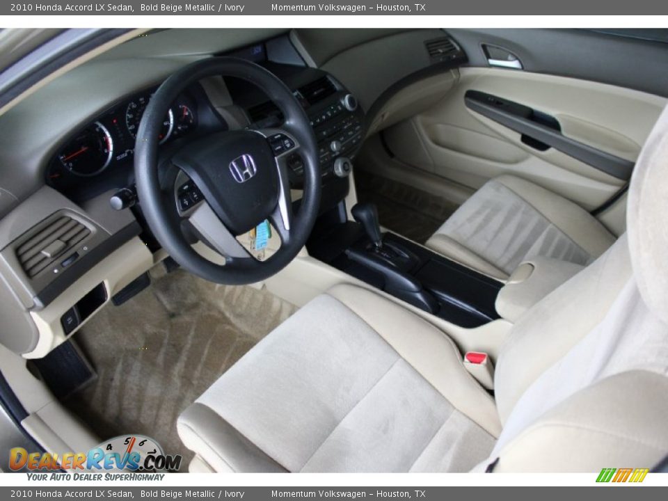 2010 Honda Accord LX Sedan Bold Beige Metallic / Ivory Photo #14
